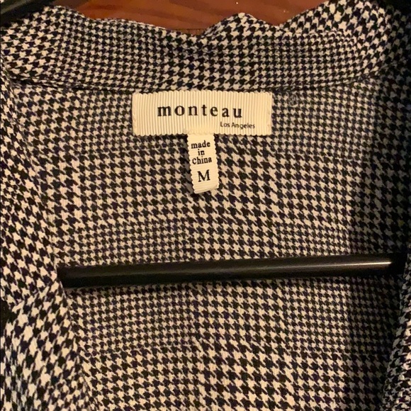 Monteau faux wrap dress in Houndstooth - Picture 2 of 3